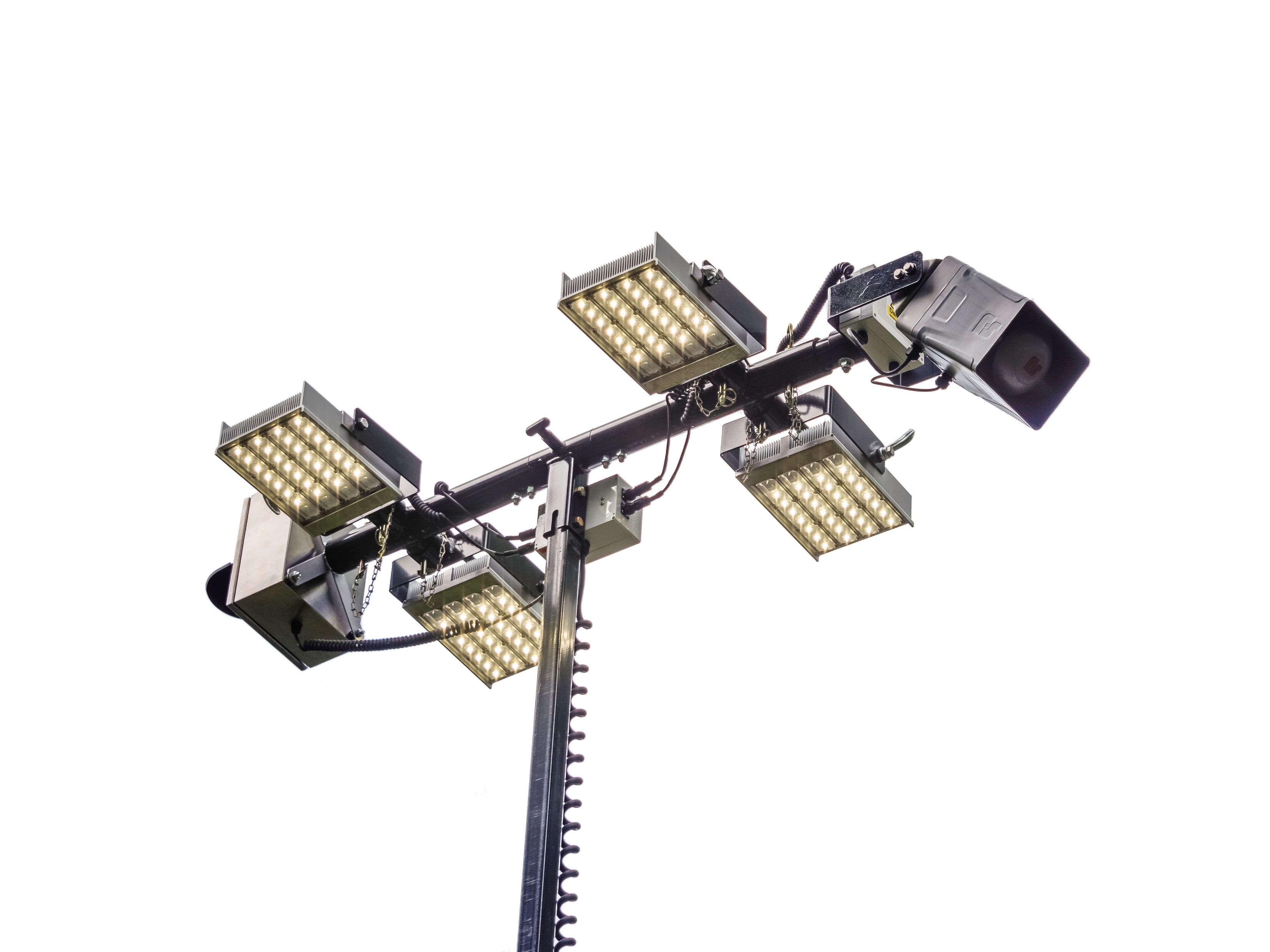 HYBRIDTOWER mast and lighting equipment